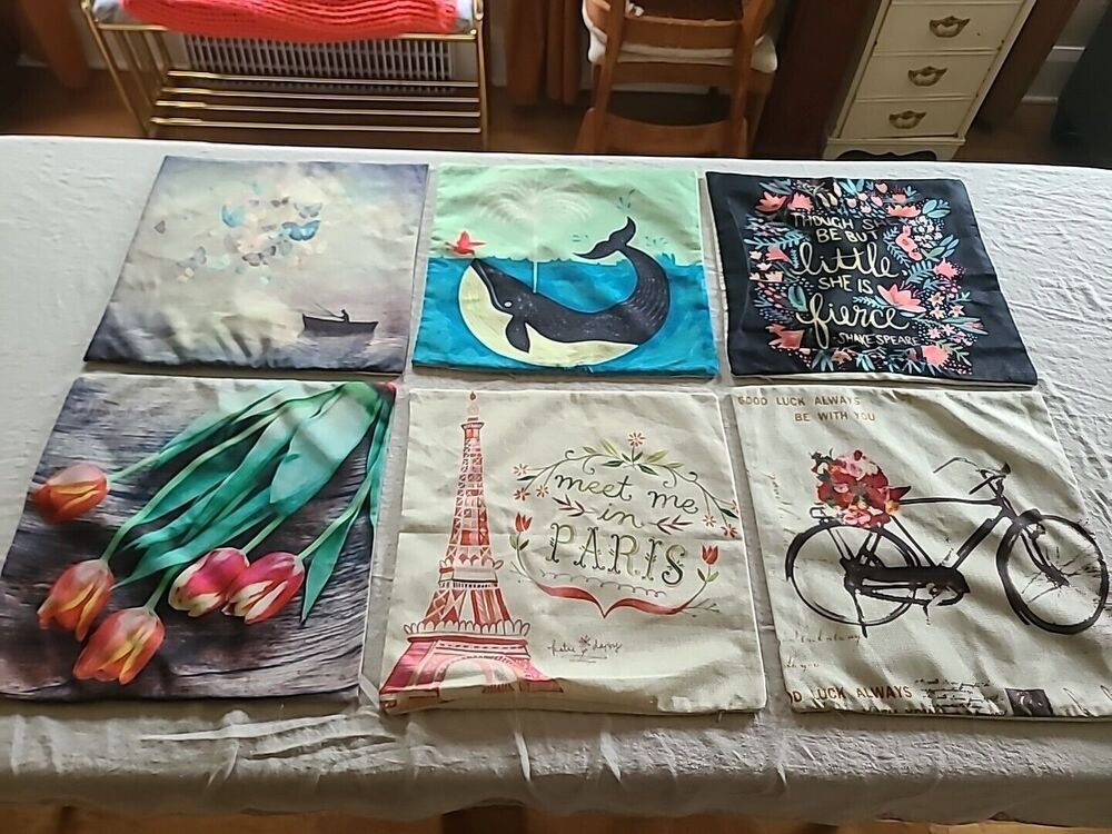 Canvas Throw Pillow Covers
